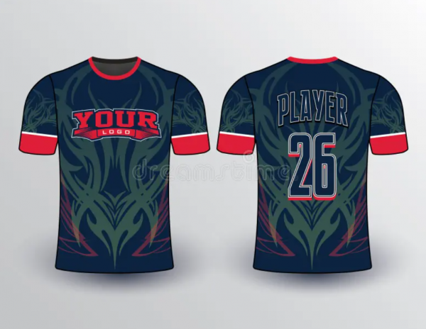 Baju futsal dengan pola tribal yang mencolok